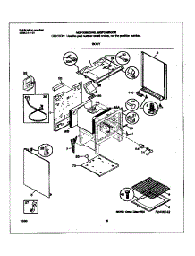04 - Body parts for Frigidaire Range MGF336BGWB from AppliancePartsPros.com