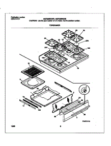 05 - Top / Drawer parts for Frigidaire Range MGF336BGWB from AppliancePartsPros.com