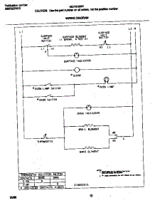 06 - Wiring Diagram parts for Frigidaire Range MEF316WFSF from AppliancePartsPros.com