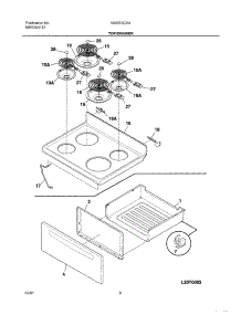 07 - Top / Drawer parts for Frigidaire Range NGSE3CSAQA from AppliancePartsPros.com