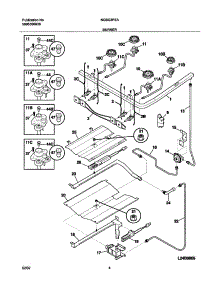 05 - Burner parts for Frigidaire Range NGSG3PZASE from AppliancePartsPros.com