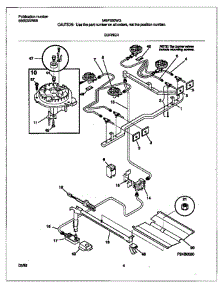 03 - Burner parts for Frigidaire Range MGF326WGSA from AppliancePartsPros.com
