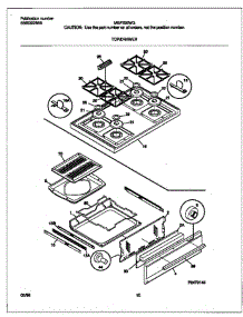 06 - Top / Drawer parts for Frigidaire Range MGF326WGSA from AppliancePartsPros.com