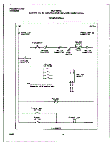 08 - Wiring Diagram parts for Frigidaire Range MGF326WGSA from AppliancePartsPros.com
