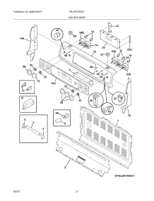 03 - Backguard parts for Frigidaire Range PGLEF375GC1 from AppliancePartsPros.com