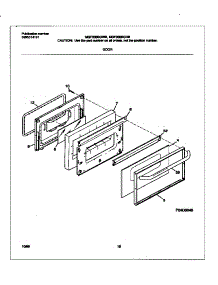 06 - Door parts for Frigidaire Range MGF336BGWB from AppliancePartsPros.com