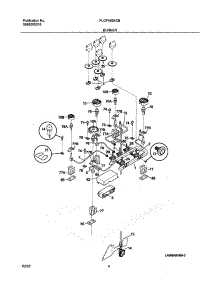 05 - Burner parts for Frigidaire Range PLCF489ACB from AppliancePartsPros.com