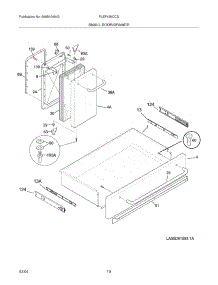 09 - Drawer / Small Door parts for Frigidaire Range PLEF489CCD from AppliancePartsPros.com