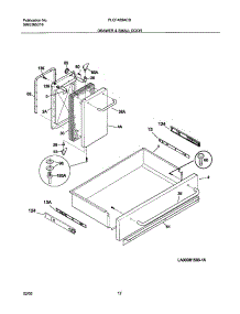 11 - Drawre / Small Door parts for Frigidaire Range PLCF489ACB from AppliancePartsPros.com