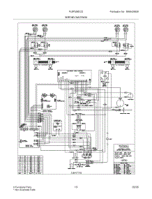 13 - Wiring Diagram parts for Frigidaire Range PLEF398DCD from AppliancePartsPros.com