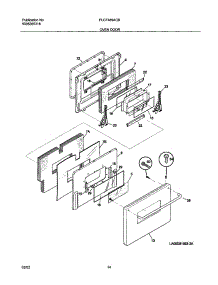 13 - Door parts for Frigidaire Range PLCF489ACB from AppliancePartsPros.com