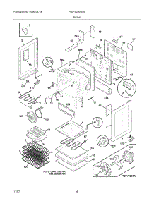 05 - Body parts for Frigidaire Range PLEFMZ99GCB from AppliancePartsPros.com