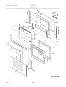 09 - Door parts for Frigidaire Range PGLEF385ES1 from AppliancePartsPros.com