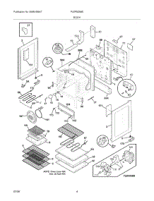 05 - Body parts for Frigidaire Range PLEFMZ99ECF from AppliancePartsPros.com