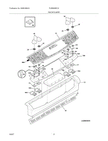 03 - Backguard parts for Frigidaire Range PLES389ECH from AppliancePartsPros.com