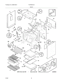 07 - Body parts for Frigidaire Range PLGF389CCD from AppliancePartsPros.com