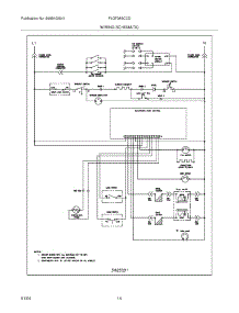 12 - Wiring Schematic parts for Frigidaire Range PLGF389CCD from AppliancePartsPros.com