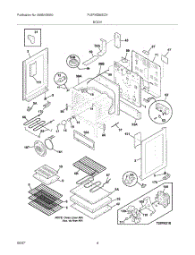 05 - Body parts for Frigidaire Range PLEFMZ99ECN from AppliancePartsPros.com