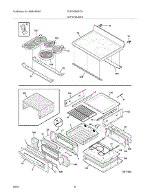 07 - Top / Drawer parts for Frigidaire Range PLEFMZ99ECN from AppliancePartsPros.com