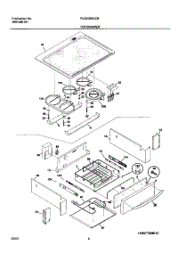 07 - Top / Drawer parts for Frigidaire Range PLES389CCB from AppliancePartsPros.com