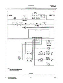 13 - Wiring Schematic parts for Frigidaire Range PLGF389CCA from AppliancePartsPros.com