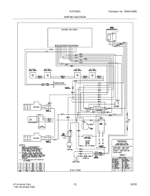 15 - Wiring Diagram parts for Frigidaire Range PLGF390DCE from AppliancePartsPros.com