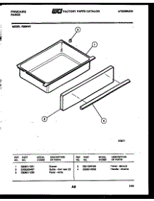 07 - Drawer Parts parts for Frigidaire Range R30NL1 from AppliancePartsPros.com
