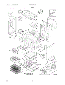 07 - Body parts for Frigidaire Range PLGFZ397GCC from AppliancePartsPros.com