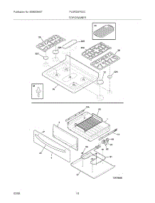 09 - Top / Drawer parts for Frigidaire Range PLGFZ397GCC from AppliancePartsPros.com
