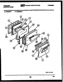 04 - Door Parts parts for Frigidaire Range REG34NL1 from AppliancePartsPros.com
