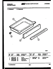 07 - Drawer Parts parts for Frigidaire Range REG34NW2 from AppliancePartsPros.com