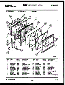 05 - Door Parts parts for Frigidaire Range RE433MDB3 from AppliancePartsPros.com