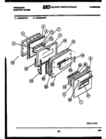 04 - Door Parts parts for Frigidaire Range REG36AA6 from AppliancePartsPros.com