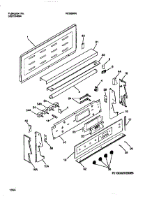 02 - Backguard parts for Frigidaire Range REG38BNL4 from AppliancePartsPros.com