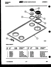 05 - Cooktop Parts parts for Frigidaire Range RE533DA0 from AppliancePartsPros.com