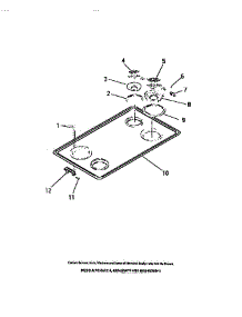 08 - Cook Top, Surface Units, Pans parts for Frigidaire Range REG533DL0 from AppliancePartsPros.com