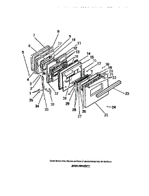 11 - Oven Door Panels parts for Frigidaire Range REG533DL0 from AppliancePartsPros.com