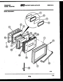 04 - Door Parts parts for Frigidaire Range REG533MNW2 from AppliancePartsPros.com
