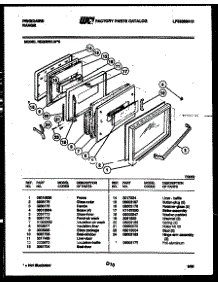 07 - Door Parts parts for Frigidaire Range REG39WLL0 from AppliancePartsPros.com