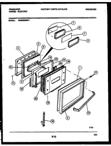 04 - Door Parts parts for Frigidaire Range REG533MNW3 from AppliancePartsPros.com
