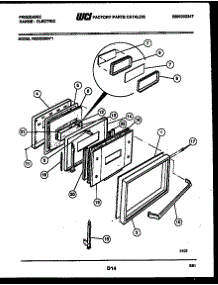 04 - Door Parts parts for Frigidaire Range REG533MNW1 from AppliancePartsPros.com