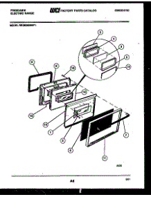 06 - Lower Oven Door Parts parts for Frigidaire Range REG638BNL1 from AppliancePartsPros.com