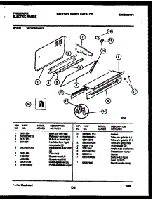 03 - Splasher Control parts for Frigidaire Range REG638BNL3 from AppliancePartsPros.com