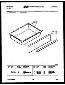 05 - Drawer Parts parts for Frigidaire Range REGS38BDW1 from AppliancePartsPros.com