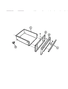 05 - Drawer parts for Frigidaire Range REM638BDL5 from AppliancePartsPros.com