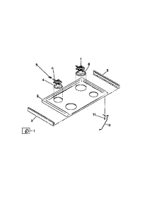 03 - Surface Units, Cooktop parts for Frigidaire Range REM638ML8 from AppliancePartsPros.com