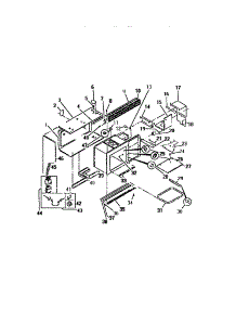 09 - Microwave Oven Liner parts for Frigidaire Range REM638MW8 from AppliancePartsPros.com