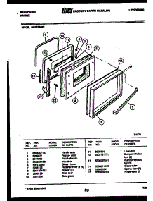 04 - Door Parts parts for Frigidaire Range RG32BNL1 from AppliancePartsPros.com