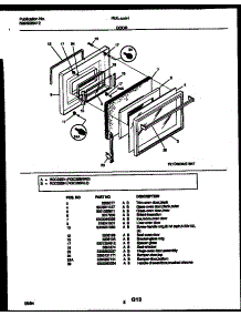 05 - Door Parts parts for Frigidaire Range RGC32BNL2 from AppliancePartsPros.com