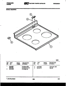 03 - Cooktop Parts parts for Frigidaire Range RS33BNW2 from AppliancePartsPros.com